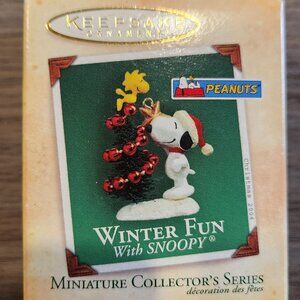 Hallmark Keepsake Ornament WInter Fun With Snoopy Dated 2004